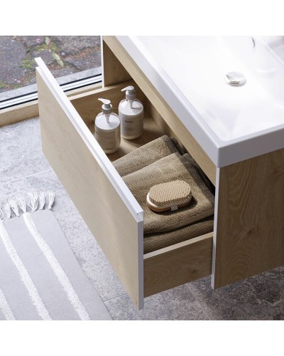 Тумба под раковину Aqwella Urban 80 URB0108DD подвесная Дуб Давос