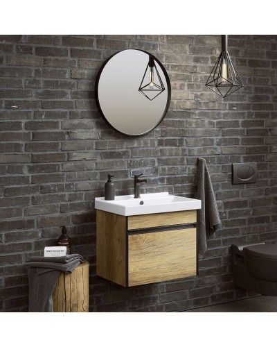 Тумба под раковину Aqwella Urban 50 URB0105DB подвесная Дуб балтийский