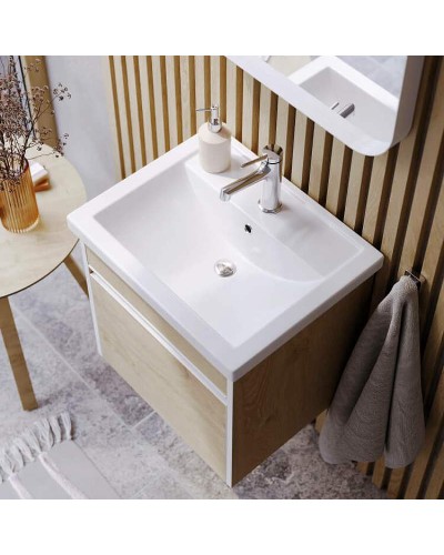 Тумба под раковину Aqwella Urban 50 URB0105DD подвесная Дуб Давос