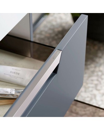 Тумба под раковину Aqwella Cube 90 CUB0109GR подвесная Серая матовая