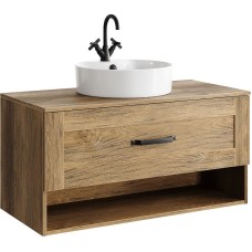 Тумба под раковину Aqwella Craft 100 CRF0110DB подвесная Дуб балтийский