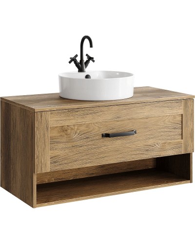 Тумба под раковину Aqwella Craft 100 CRF0110DB подвесная Дуб балтийский