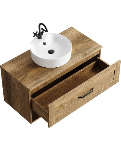 Тумба под раковину Aqwella Craft 100 CRF0110DB подвесная Дуб балтийский