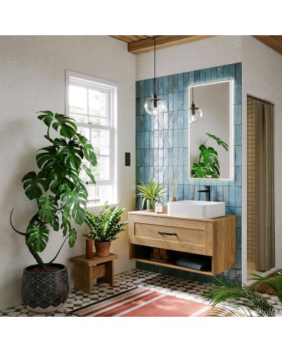 Тумба под раковину Aqwella Craft 100 CRF0110DB подвесная Дуб балтийский