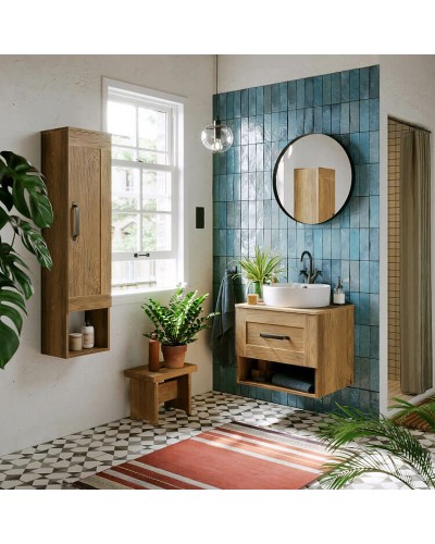 Тумба под раковину Aqwella Craft 60 CRF0106DB подвесная Дуб балтийский