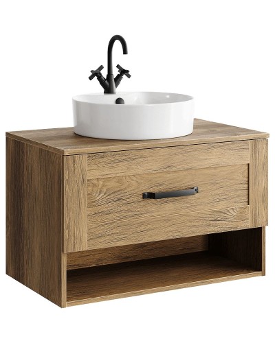 Тумба под раковину Aqwella Craft 80 CRF0108DB подвесная Дуб балтийский