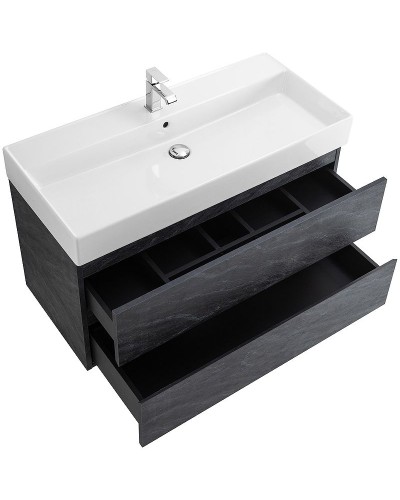 Тумба под раковину Cezares Molveno 46 100 MOLVENO 46-100-2C-SO-ANTR подвесная Antracite