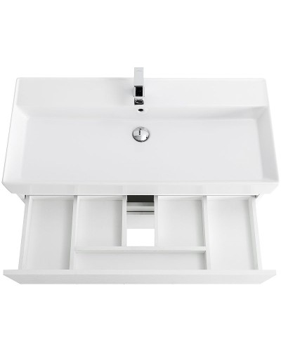 Тумба под раковину Cezares Molveno 46 100 MOLVENO 46-100-2C-SO-BG подвесная Bianco Ghiaccio