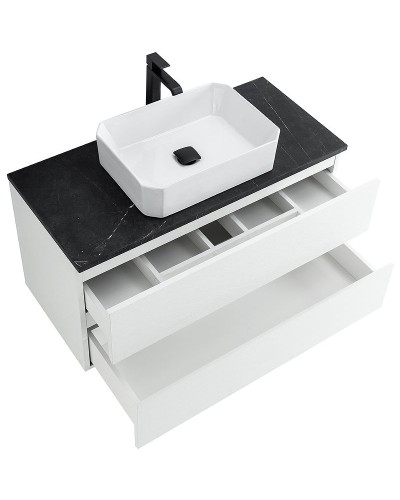 Тумба под раковину Cezares Molveno 46 100 MOLVENO 46-100-2C-SO-BG подвесная Bianco Ghiaccio