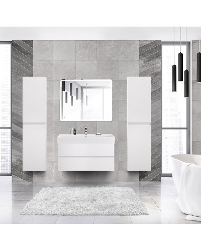 Тумба под раковину Cezares Molveno 46 100 MOLVENO 46-100-2C-SO-BG подвесная Bianco Ghiaccio