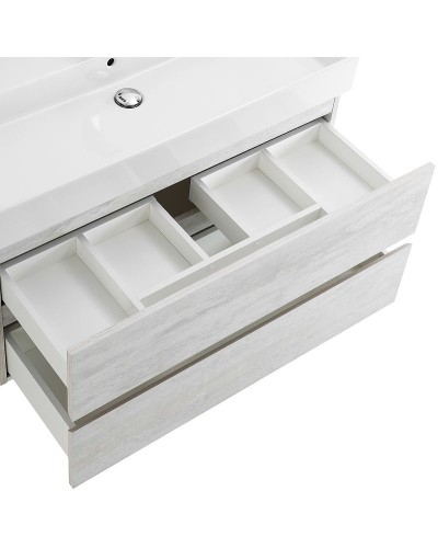 Тумба под раковину Cezares Molveno 46 100 MOLVENO 46-100-2C-SO-LB подвесная Legno Bianco