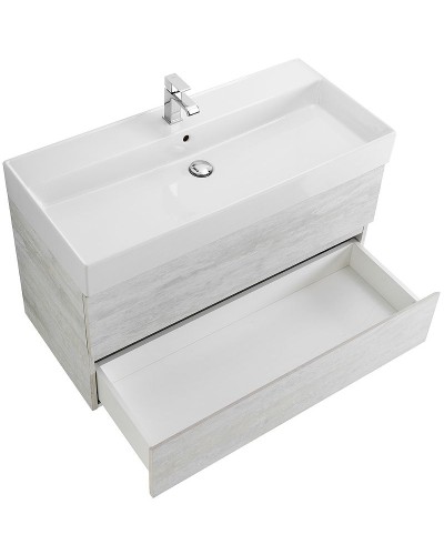 Тумба под раковину Cezares Molveno 46 100 MOLVENO 46-100-2C-SO-LB подвесная Legno Bianco