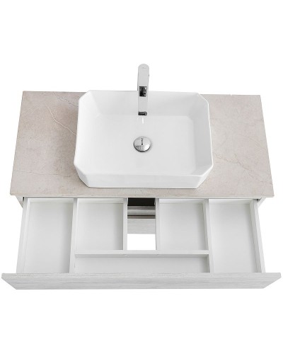 Тумба под раковину Cezares Molveno 46 100 MOLVENO 46-100-2C-SO-LB подвесная Legno Bianco