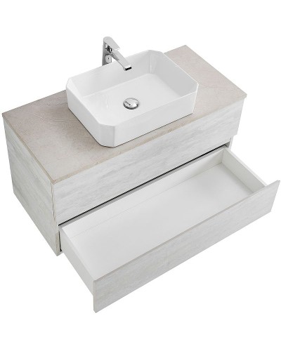 Тумба под раковину Cezares Molveno 46 100 MOLVENO 46-100-2C-SO-LB подвесная Legno Bianco