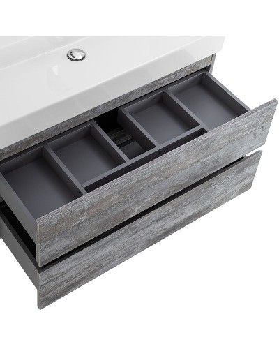 Тумба под раковину Cezares Molveno 46 100 MOLVENO 46-100-2C-SO-LG подвесная Legno Grigio