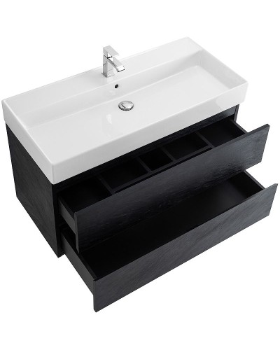 Тумба под раковину Cezares Molveno 46 100 MOLVENO 46-100-2C-SO-NR подвесная Nero