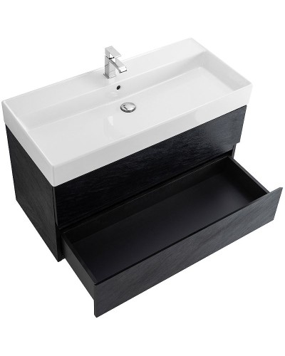 Тумба под раковину Cezares Molveno 46 100 MOLVENO 46-100-2C-SO-NR подвесная Nero