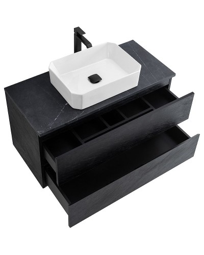 Тумба под раковину Cezares Molveno 46 100 MOLVENO 46-100-2C-SO-NR подвесная Nero