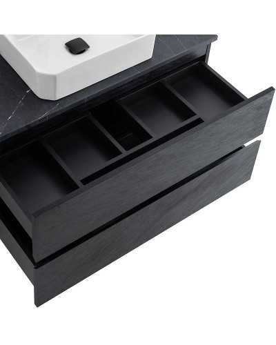 Тумба под раковину Cezares Molveno 46 100 MOLVENO 46-100-2C-SO-NR подвесная Nero