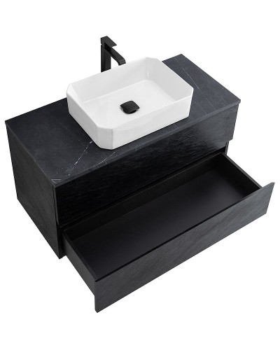 Тумба под раковину Cezares Molveno 46 100 MOLVENO 46-100-2C-SO-NR подвесная Nero