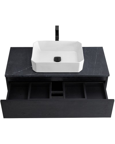Тумба под раковину Cezares Molveno 46 100 MOLVENO 46-100-2C-SO-NR подвесная Nero