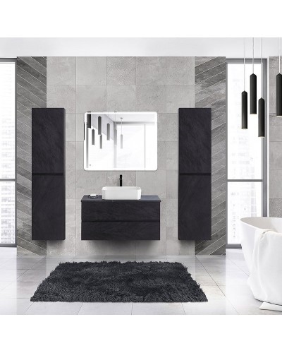 Тумба под раковину Cezares Molveno 46 100 MOLVENO 46-100-2C-SO-NR подвесная Nero