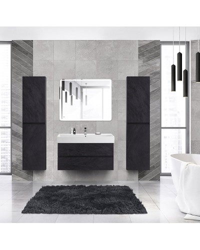 Тумба под раковину Cezares Molveno 46 100 MOLVENO 46-100-2C-SO-NR подвесная Nero