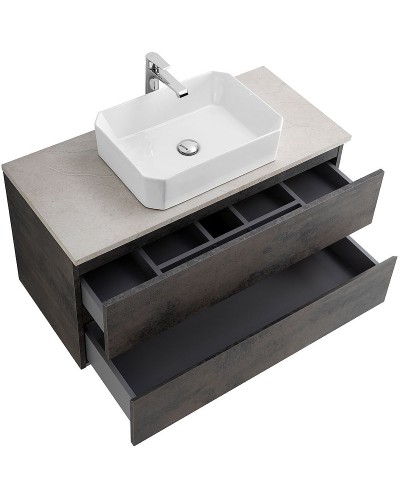 Тумба под раковину Cezares Molveno 46 100 MOLVENO 46-100-2C-SO-OSS подвесная Ossido