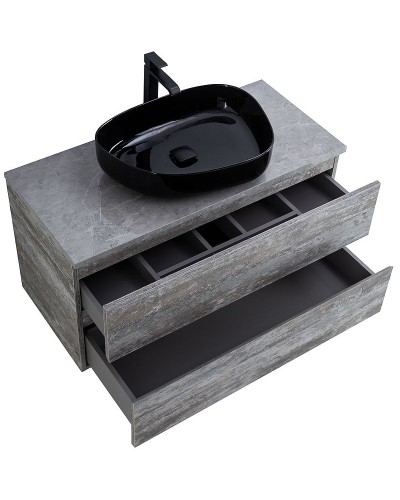 Тумба под раковину Cezares Molveno 46 80 MOLVENO 46-80-2C-SO-LG подвесная Legno Grigio