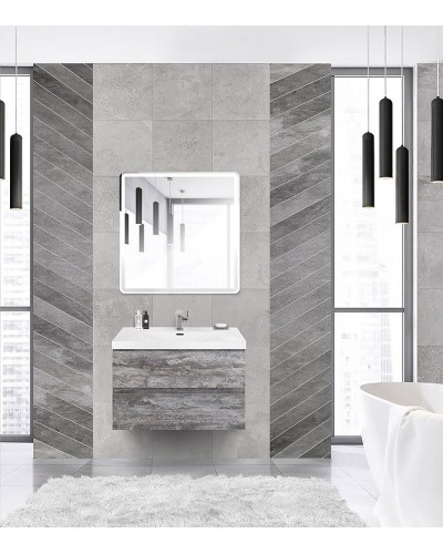 Тумба под раковину Cezares Molveno 46 80 MOLVENO 46-80-2C-SO-LG подвесная Legno Grigio