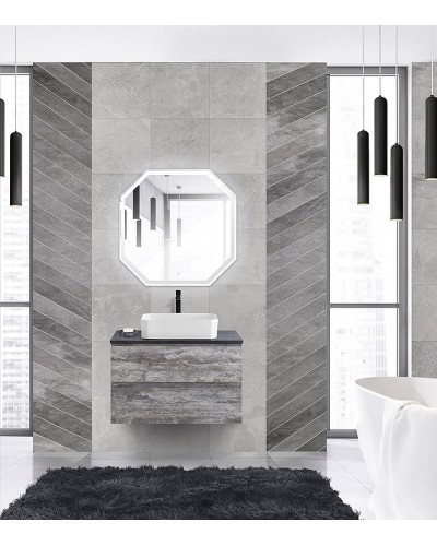 Тумба под раковину Cezares Molveno 46 80 MOLVENO 46-80-2C-SO-LG подвесная Legno Grigio