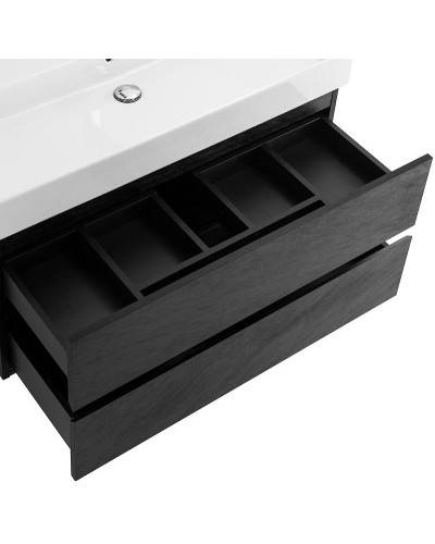 Тумба под раковину Cezares Molveno 46 80 MOLVENO 46-80-2C-SO-NR подвесная Nero