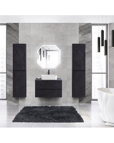 Тумба под раковину Cezares Molveno 46 80 MOLVENO 46-80-2C-SO-NR подвесная Nero