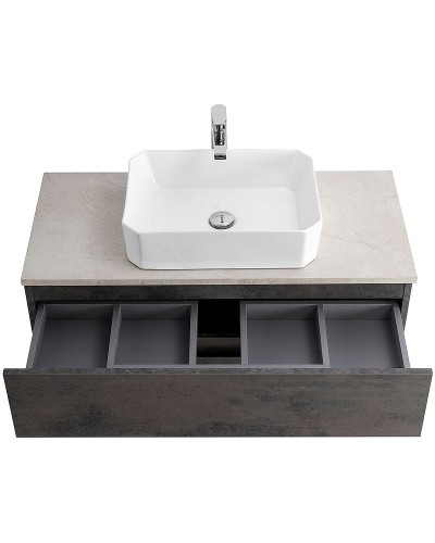 Тумба под раковину Cezares Molveno 46 80 MOLVENO 46-80-2C-SO-OSS подвесная Ossido
