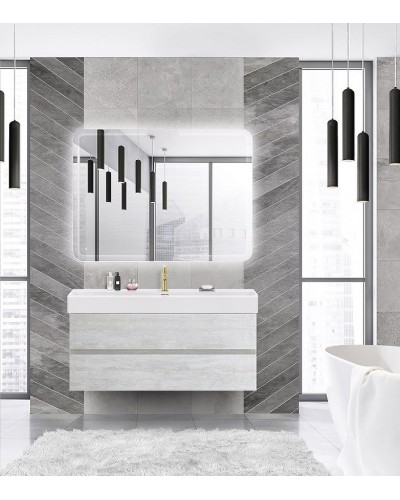 Тумба под раковину Cezares Molveno 46 120 MOLVENO 46-120-2C-SO-LB подвесная Legno Bianco