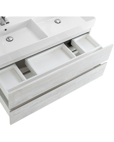 Тумба под раковину Cezares Molveno 46 120 MOLVENO 46-120-2C-SO-2-LB подвесная Legno Bianco