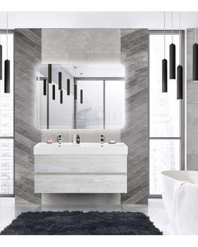 Тумба под раковину Cezares Molveno 46 120 MOLVENO 46-120-2C-SO-2-LB подвесная Legno Bianco