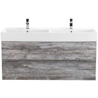 Тумба под раковину Cezares Molveno 46 120 MOLVENO 46-120-2C-SO-2-LG подвесная Legno Grigio