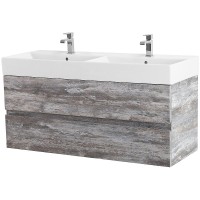 Тумба под раковину Cezares Molveno 46 120 MOLVENO 46-120-2C-SO-2-LG подвесная Legno Grigio