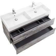 Тумба под раковину Cezares Molveno 46 120 MOLVENO 46-120-2C-SO-2-LG подвесная Legno Grigio