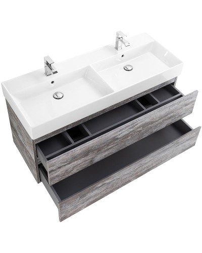 Тумба под раковину Cezares Molveno 46 120 MOLVENO 46-120-2C-SO-2-LG подвесная Legno Grigio