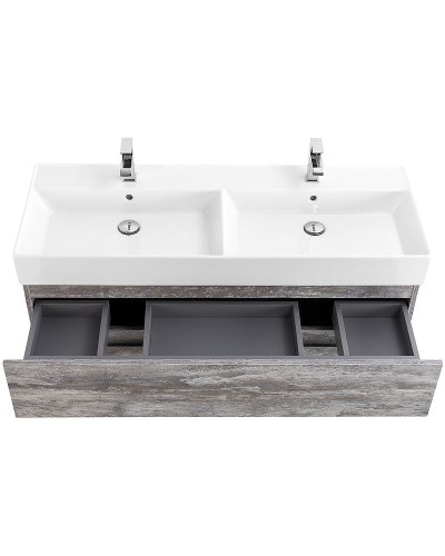 Тумба под раковину Cezares Molveno 46 120 MOLVENO 46-120-2C-SO-2-LG подвесная Legno Grigio