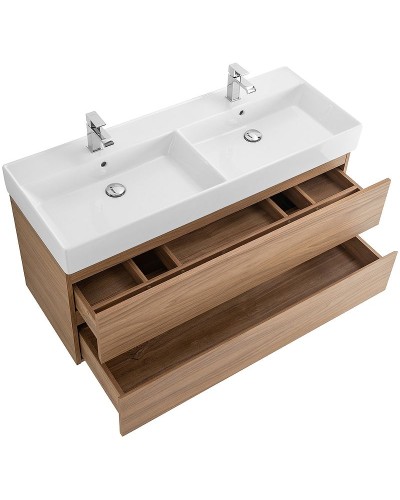 Тумба под раковину Cezares Molveno 46 120 MOLVENO 46-120-2C-SO-2-NC подвесная Noce Chiaro