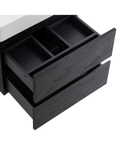 Тумба под раковину Cezares Molveno 46 60 MOLVENO 46-60-2C-SO-NR подвесная Nero