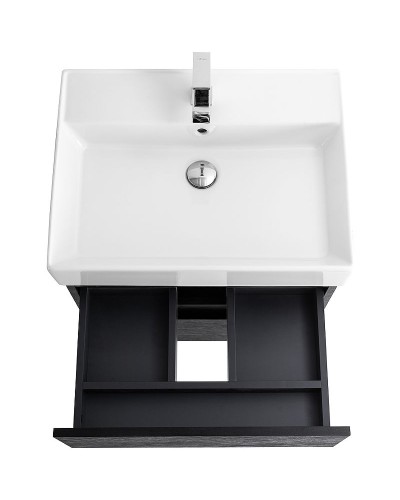 Тумба под раковину Cezares Molveno 46 60 MOLVENO 46-60-2C-SO-NR подвесная Nero