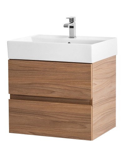 Тумба под раковину Cezares Molveno 46 60 MOLVENO 46-60-2C-SO-NC подвесная Noce Chiaro