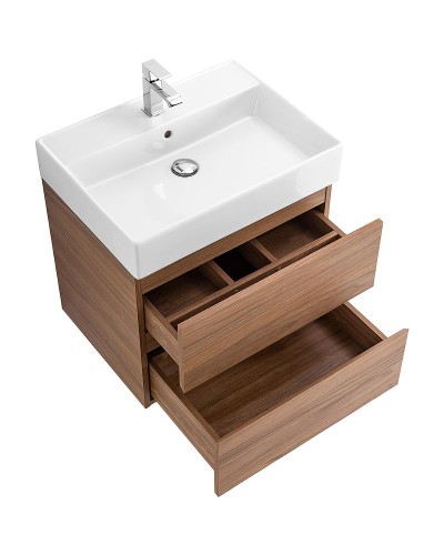 Тумба под раковину Cezares Molveno 46 60 MOLVENO 46-60-2C-SO-NC подвесная Noce Chiaro