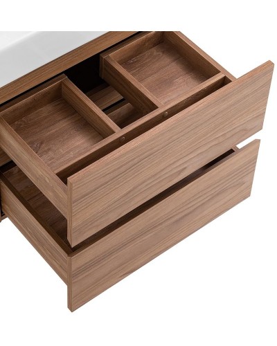 Тумба под раковину Cezares Molveno 46 60 MOLVENO 46-60-2C-SO-NC подвесная Noce Chiaro