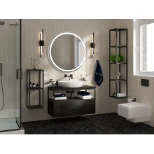 Тумба Cezares Cadro 100 CADRO-100-1C-SO-NR-BLUM подвесная Nero