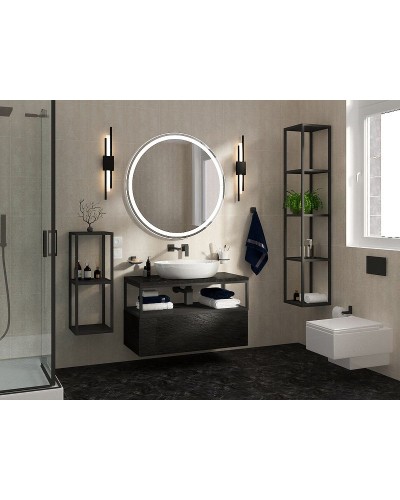 Тумба Cezares Cadro 100 CADRO-100-1C-SO-NR-BLUM подвесная Nero